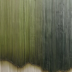 VERDANT STRATA: Textured Wabi Sabi Abstract Earth Painting