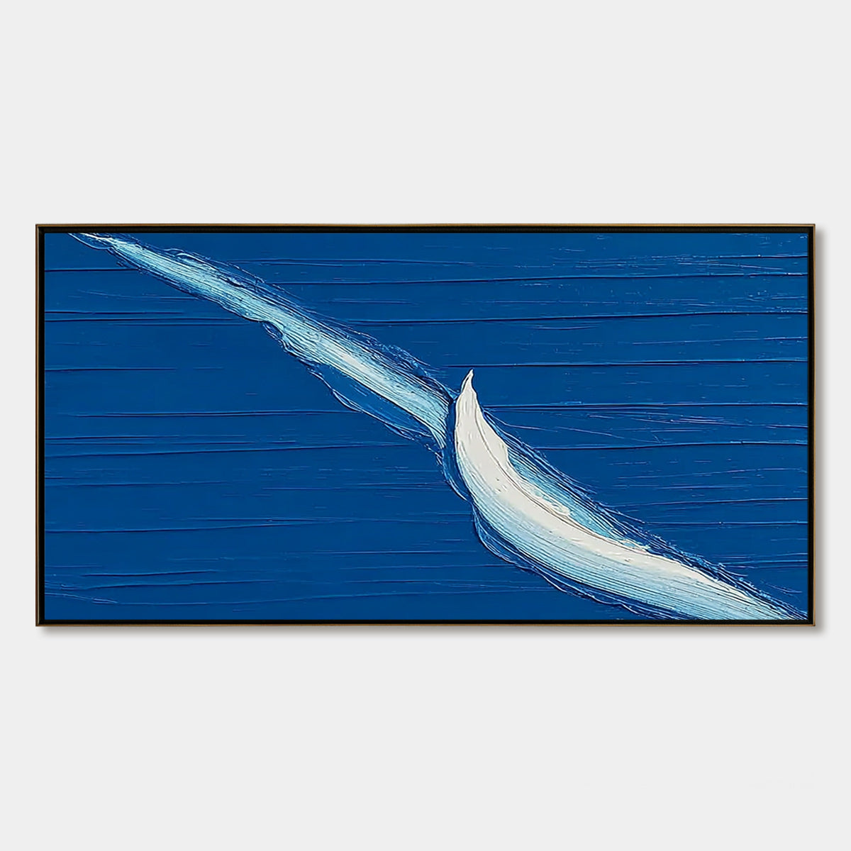 VOYAGE: Minimalist Textured Abstract Sailboat Painting