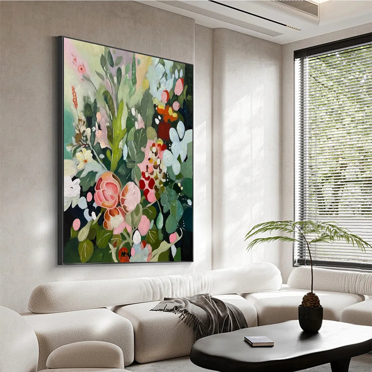 SECRET GARDEN: Vertical Floral Painting in Vibrant Colors