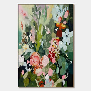 VerticalFloralPaintinginVibrantColors