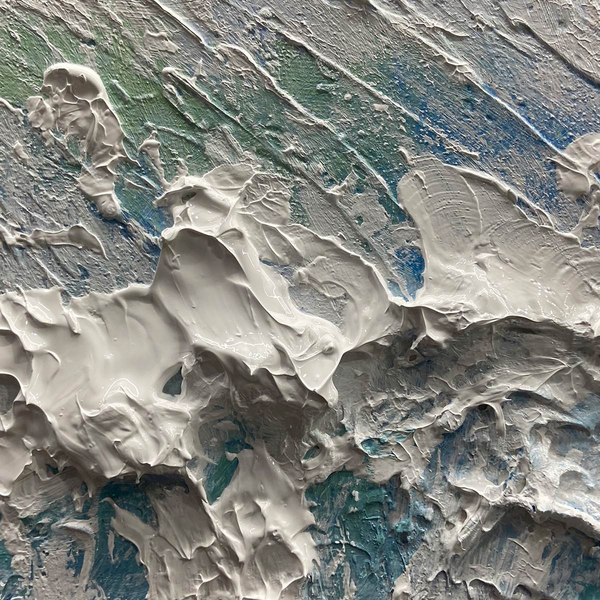 WAVE RIDERS: Ocean Painting of Surfers in Motion