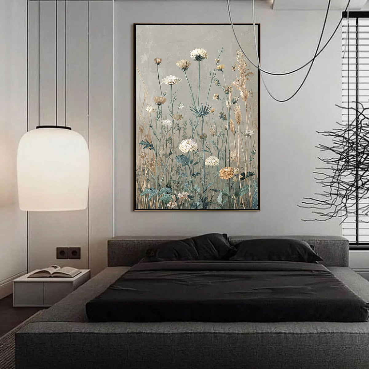 WHISPERING MEADOW: Vintage Botanical Wildflower Painting