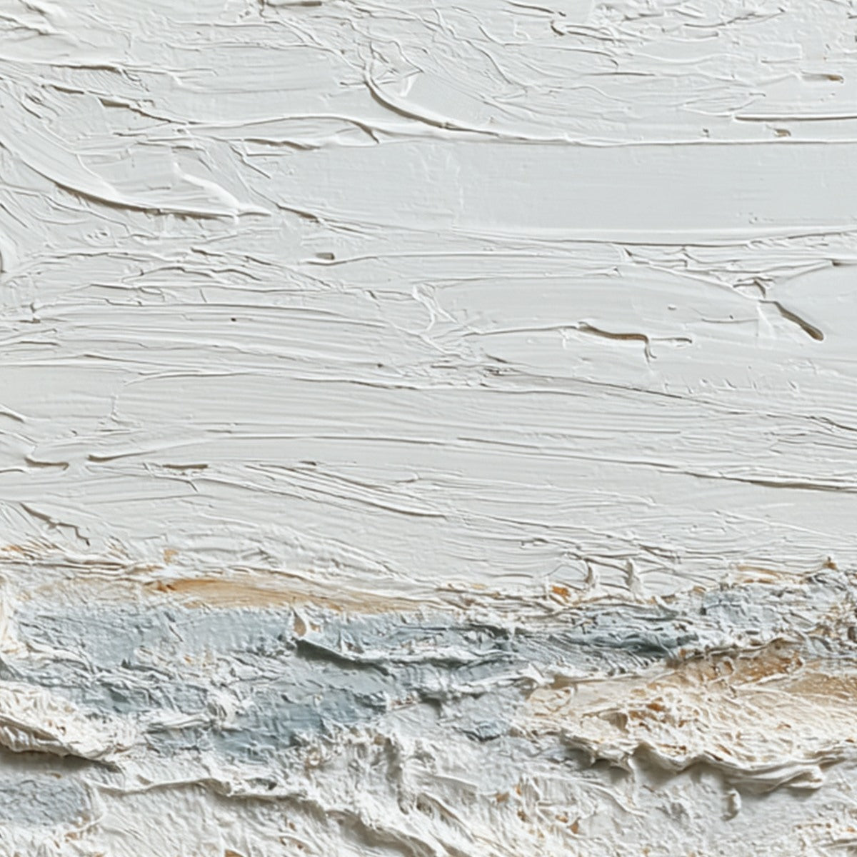 WHISPERING TIDES: Heavily Textured Wabi Sabi Seascape Painting