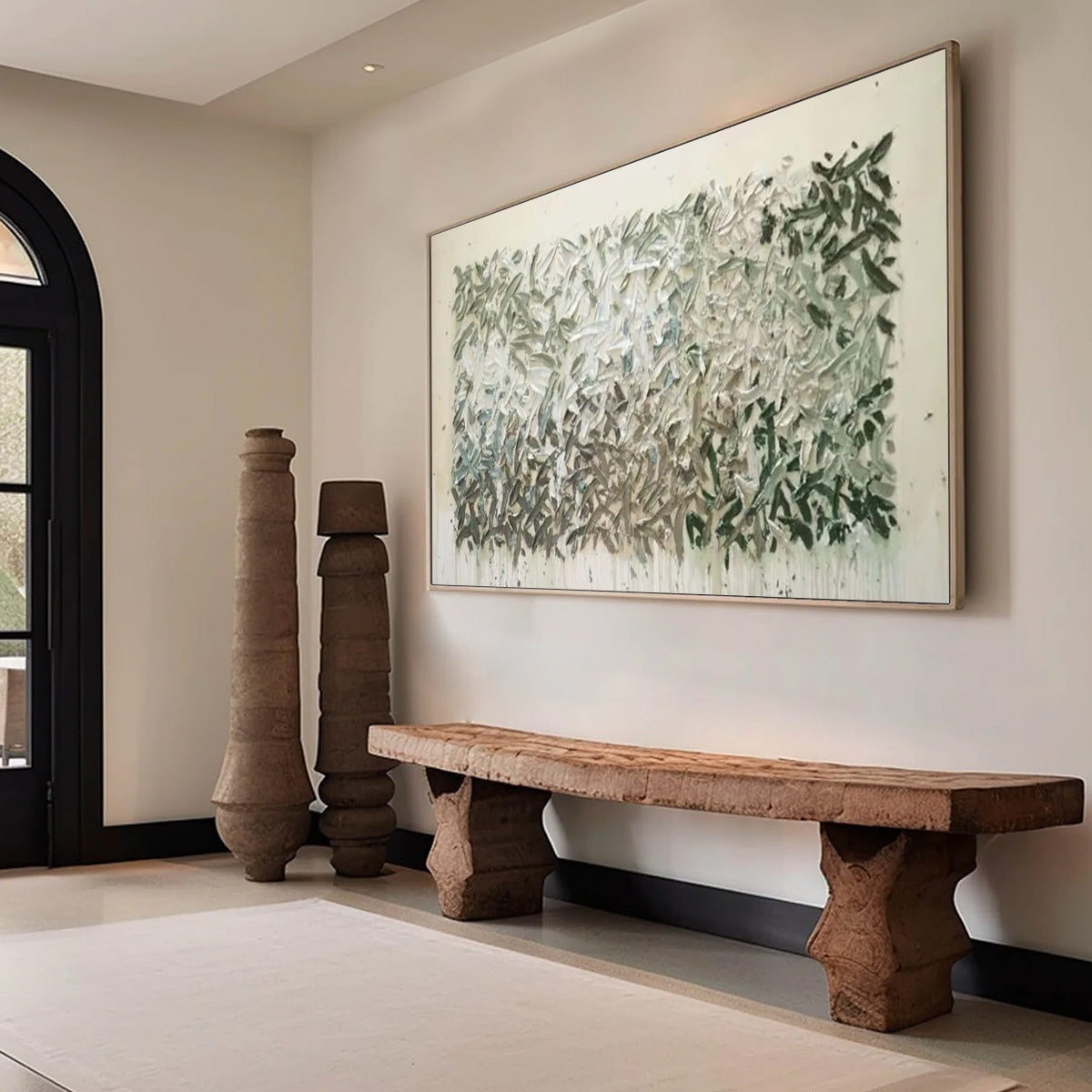 WHISPERING WINDS Textured Abstract Landscape Oil Painting