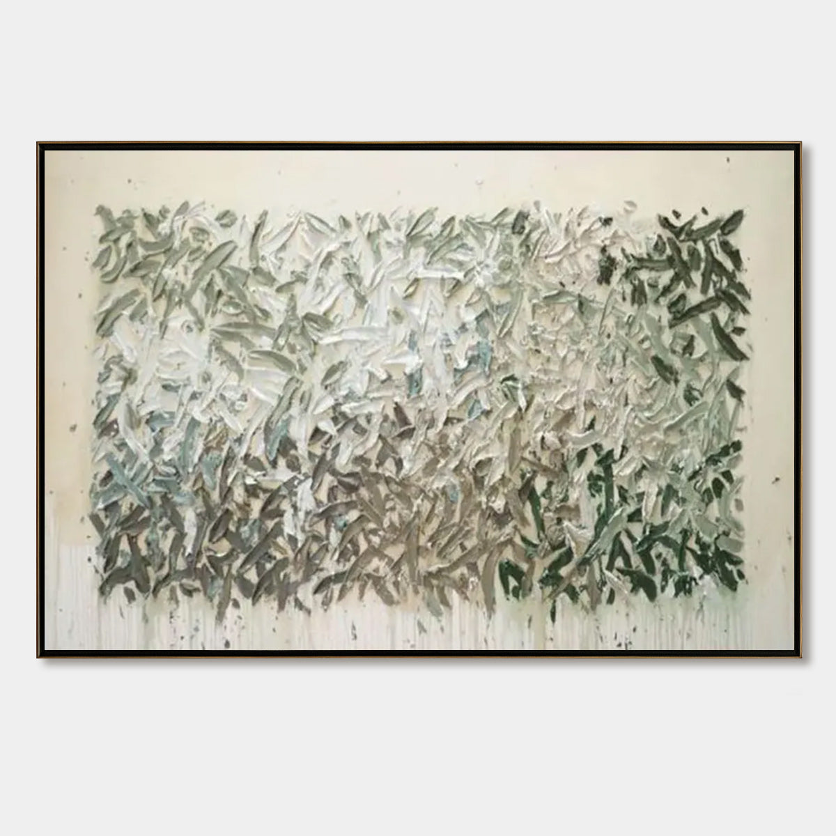 WHISPERING WINDS Textured Abstract Landscape Oil Painting