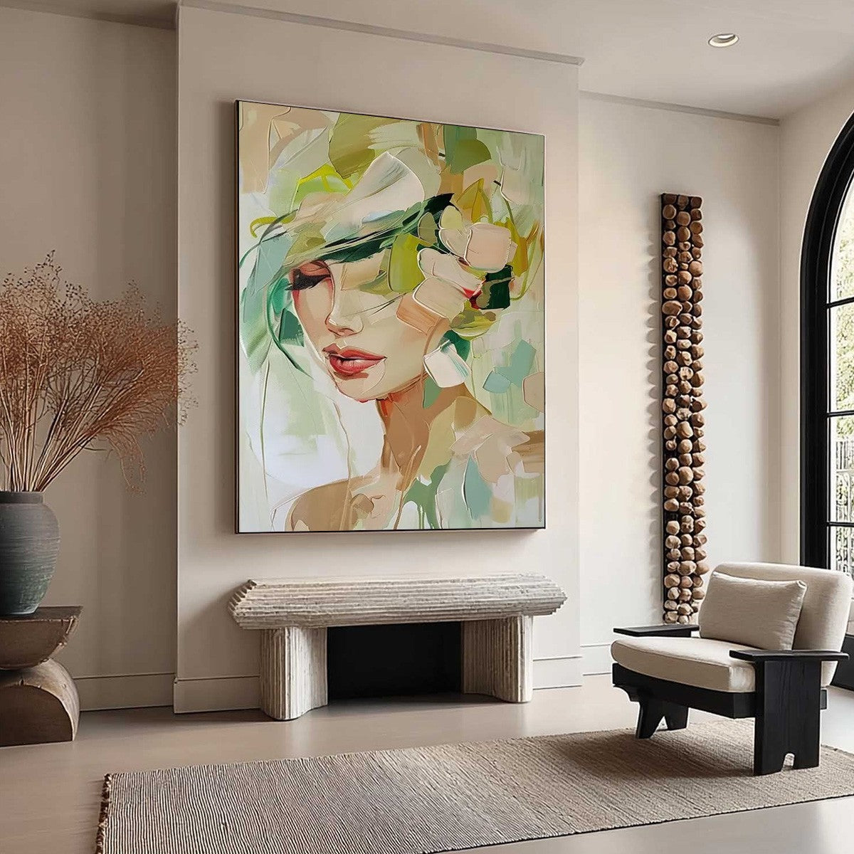 WHISPERS OF SPRING: Impressionistic Floral Portrait Oil Painting