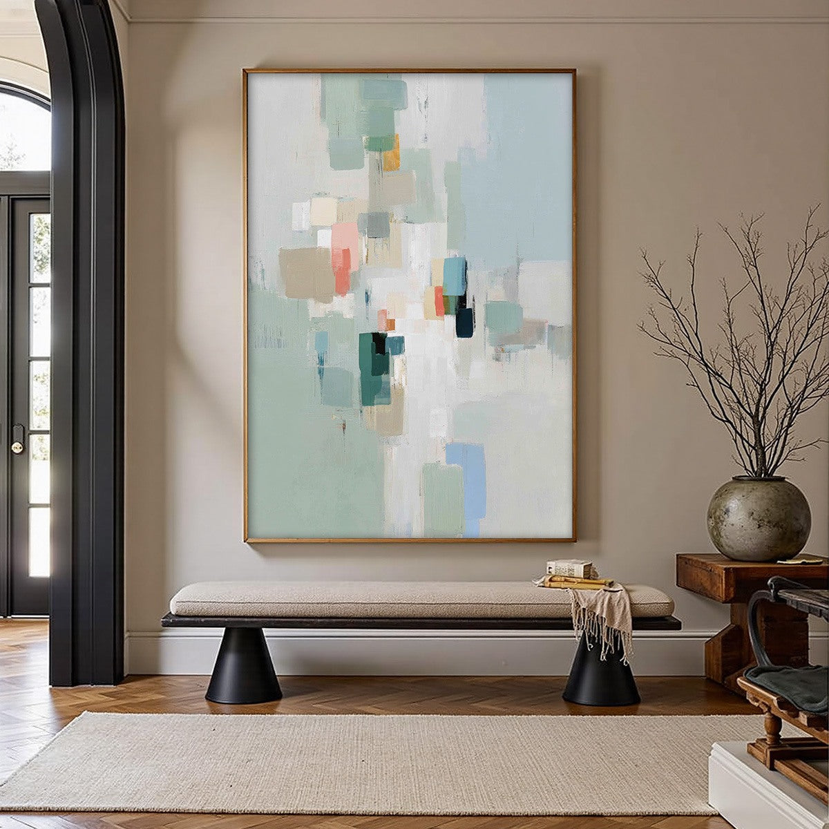 WHISPER: Minimalist Muted Tone Abstract Wall Art