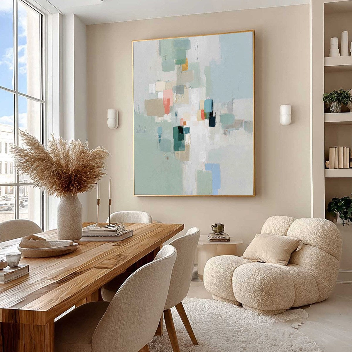 WHISPER: Minimalist Muted Tone Abstract Wall Art