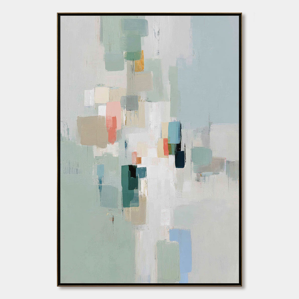 WHISPER: Minimalist Muted Tone Abstract Wall Art
