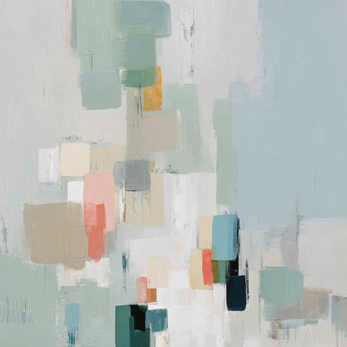 WHISPER: Minimalist Muted Tone Abstract Wall Art