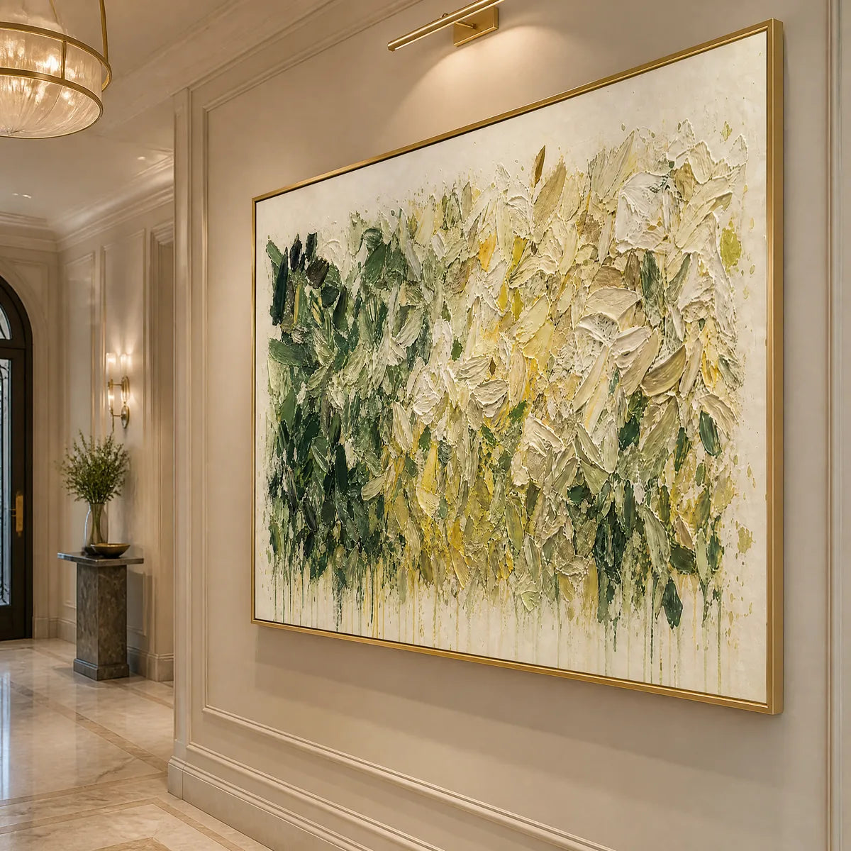 WHITE HERBARIUM: White Botanical Abstract Painting