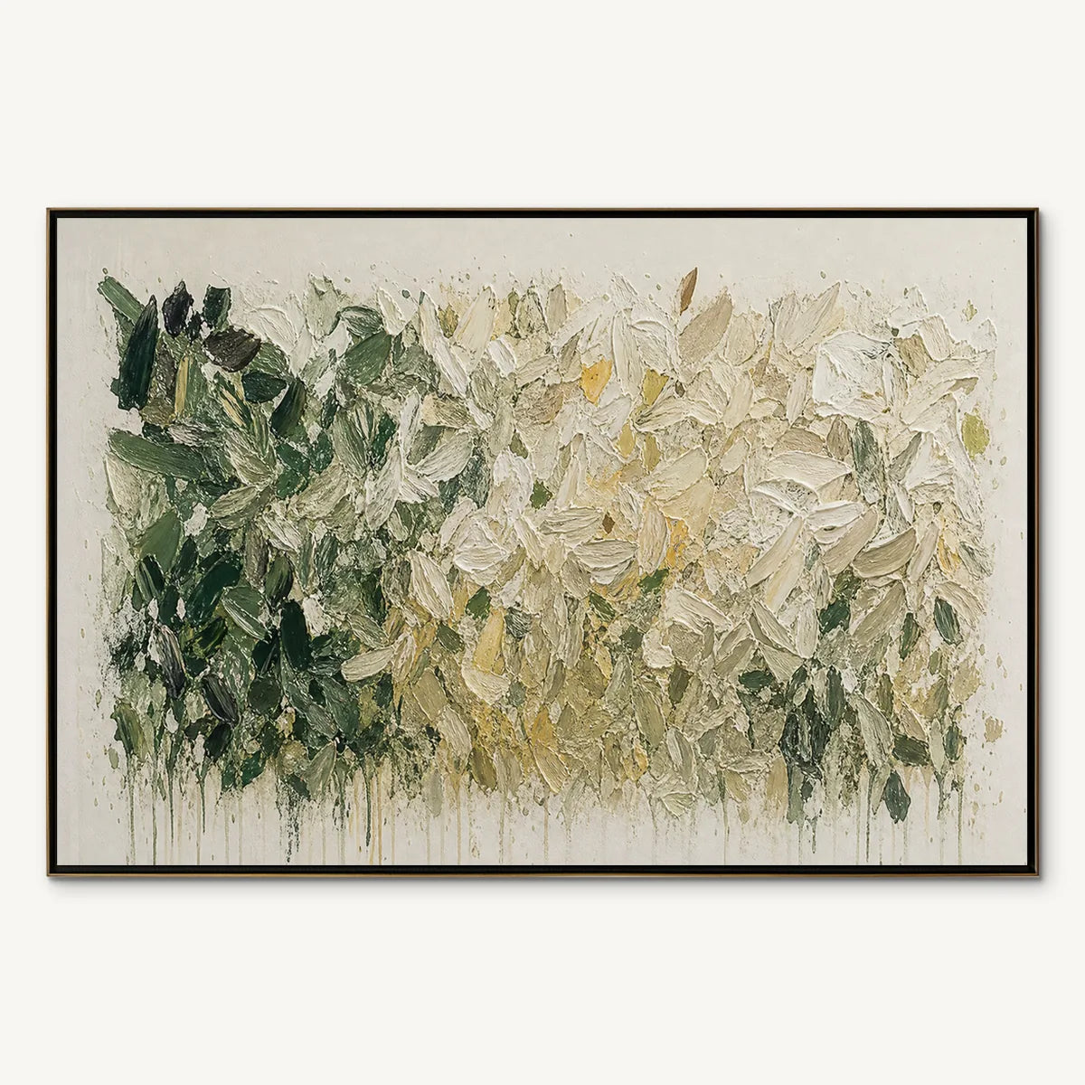 WHITE HERBARIUM: White Botanical Abstract Painting