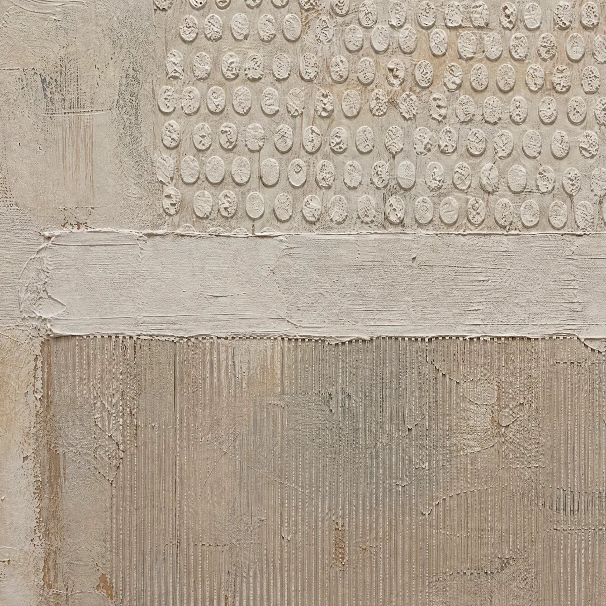 WHITE SILENCE: Minimal White Relief Abstract