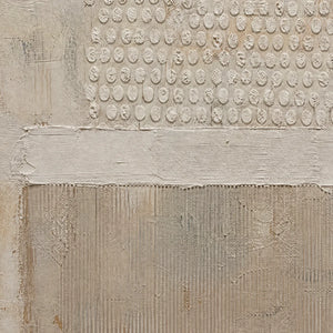 WHITE SILENCE: Minimal White Relief Abstract