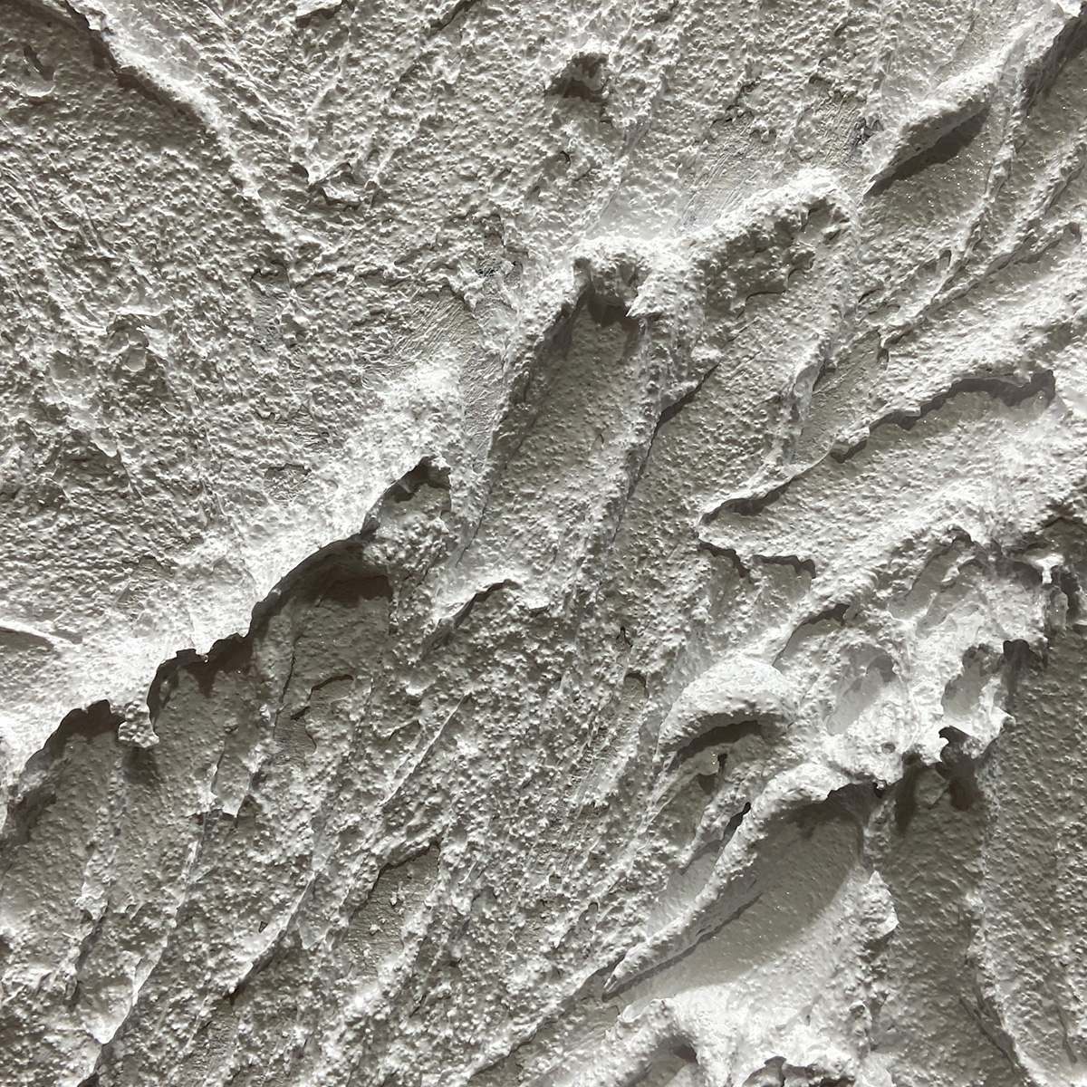 WHITE MOUNTAIN- Textured Mountain Painting