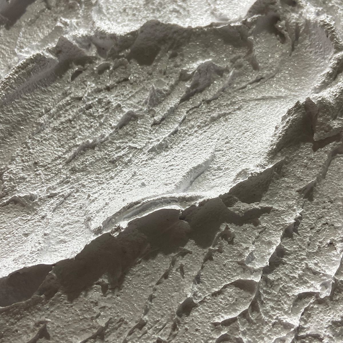 WHITE MOUNTAIN- Textured Mountain Painting