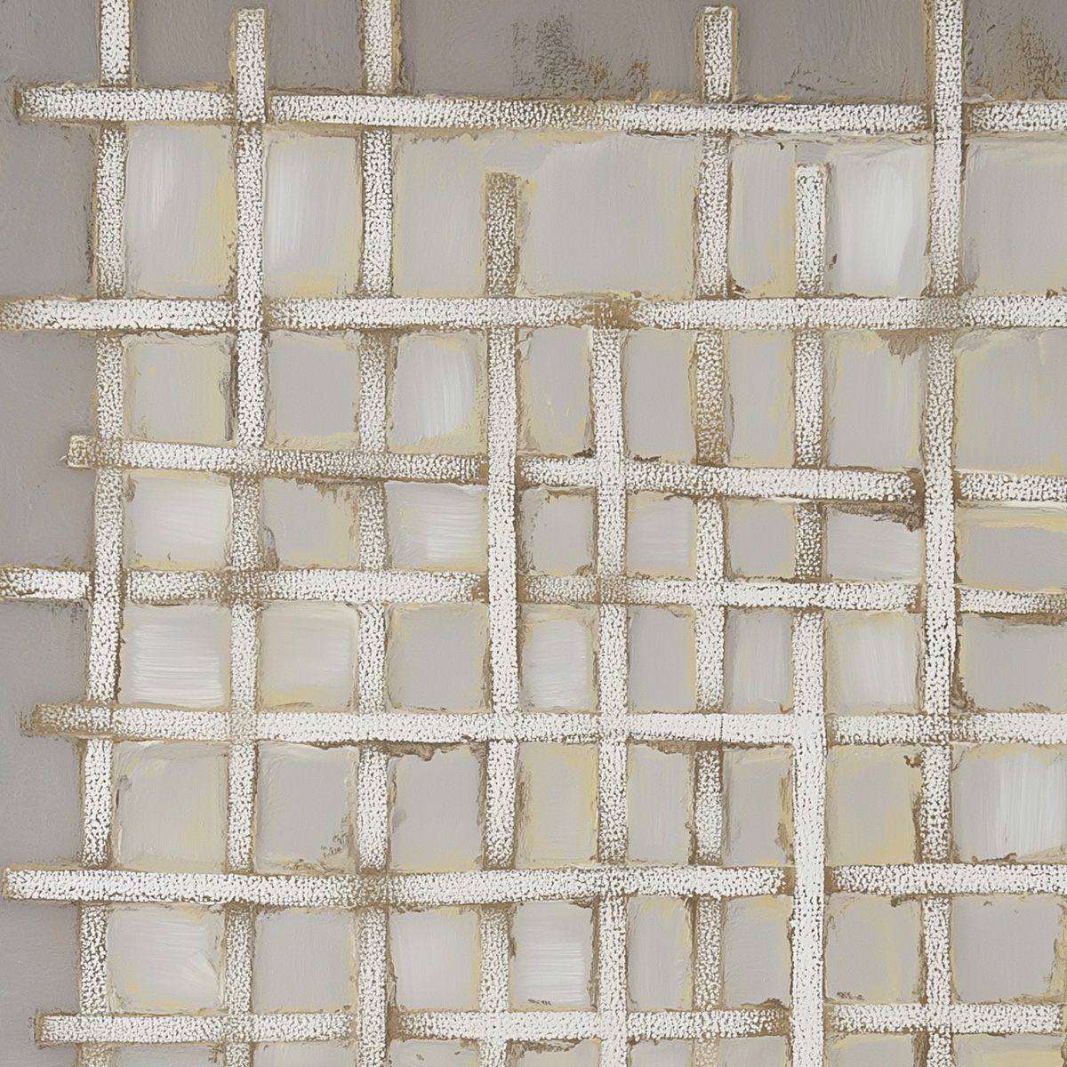 WOVEN TRANQUILITY Minimalist Textured Beige Abstract Oil Painting