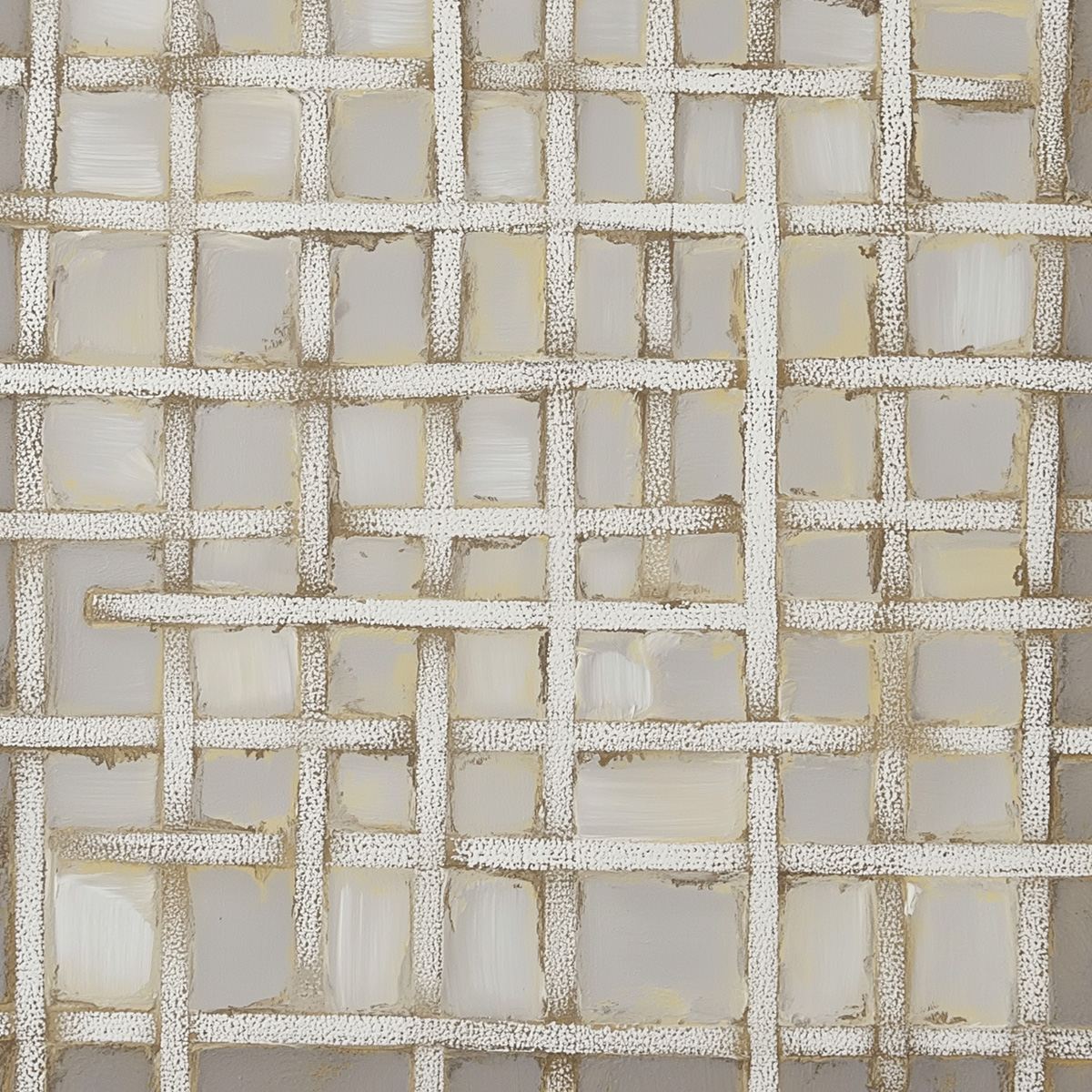 WOVEN TRANQUILITY Minimalist Textured Beige Abstract Oil Painting