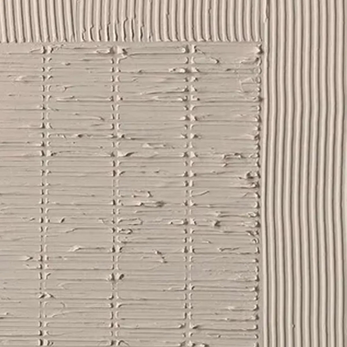 TEXTURED GRID DUO: Set of 2 Textured Abstract Paintings in Beige