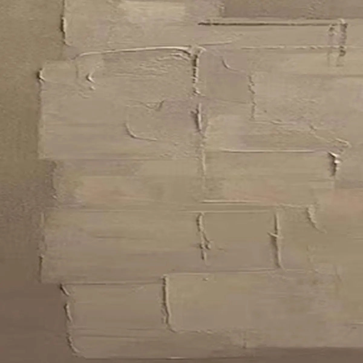 TEXTURED TAUPE ABSTRACT: Minimalist Textured Painting