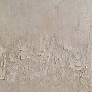 Textured beige abstract painting by Javier Ramirez, modern square wall art for home decor. Minimalist, neutral color palette
