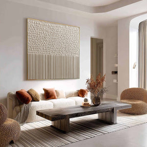 ZENITH: Textured Wabi-Sabi Minimalist Abstract Wall Art