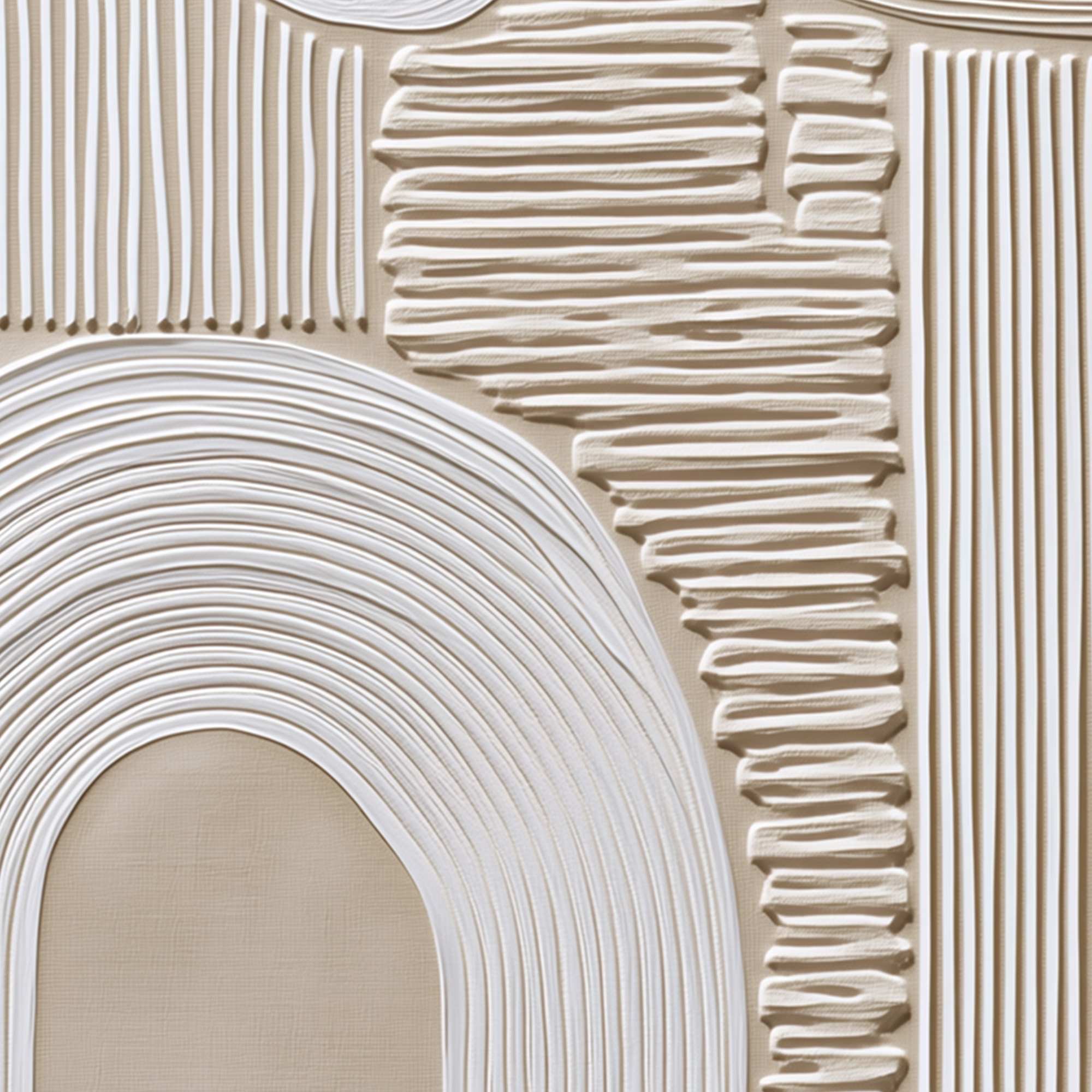 ZENITH: Textured Wabi Sabi Wall Art in Minimalist Beige and White