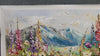 Valley Blossom impasto mountain wildflower oil painting on canvas