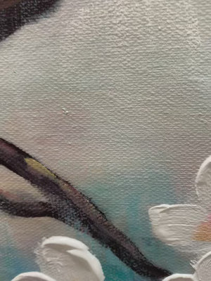 Spring Melody: Panoramic Blossom Tree Painting