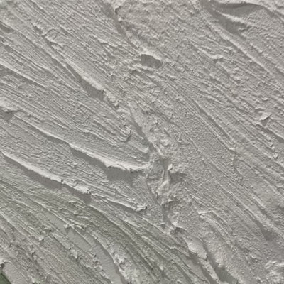 Emerald Flow: Original Abstract Green and White Oil Painting - Textured Minimalist Wall Art Decor