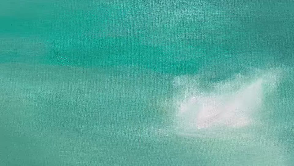 SUBMERGE: Minimalist Wabi Sabi Sea Painting