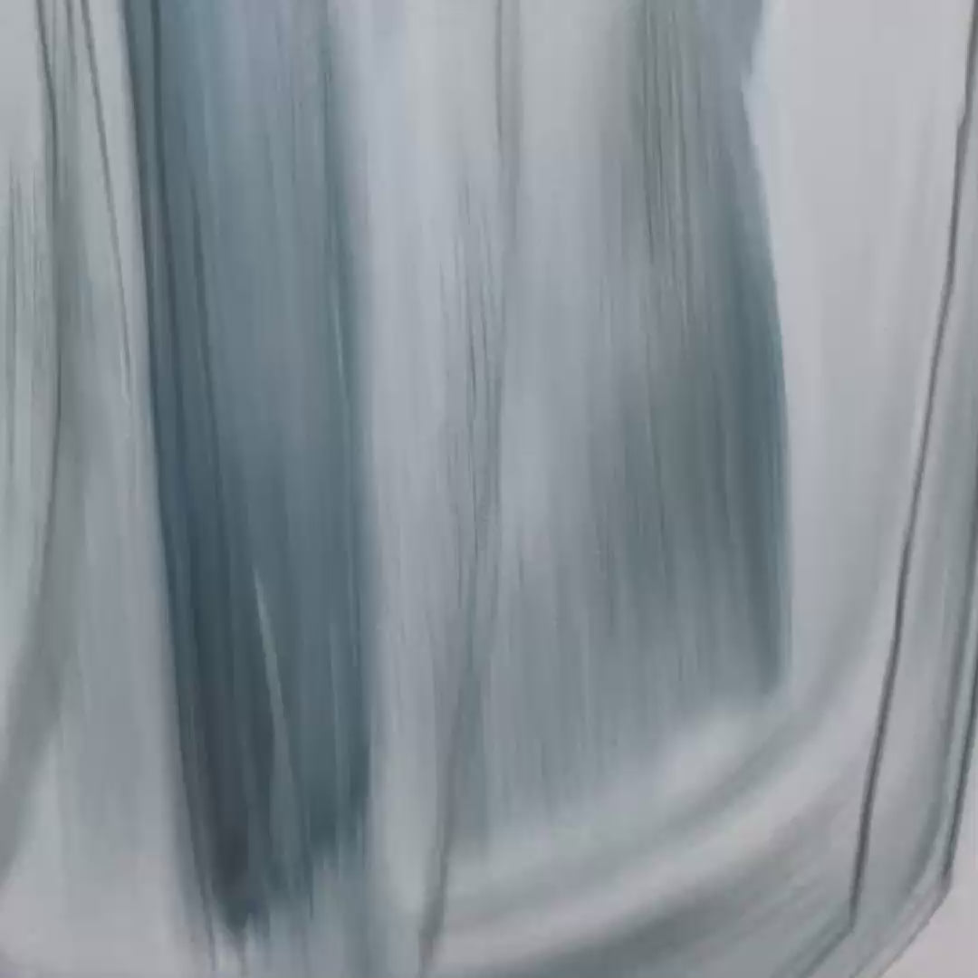 BLUE WHISPERS Abstract Minimalist Oil Painting