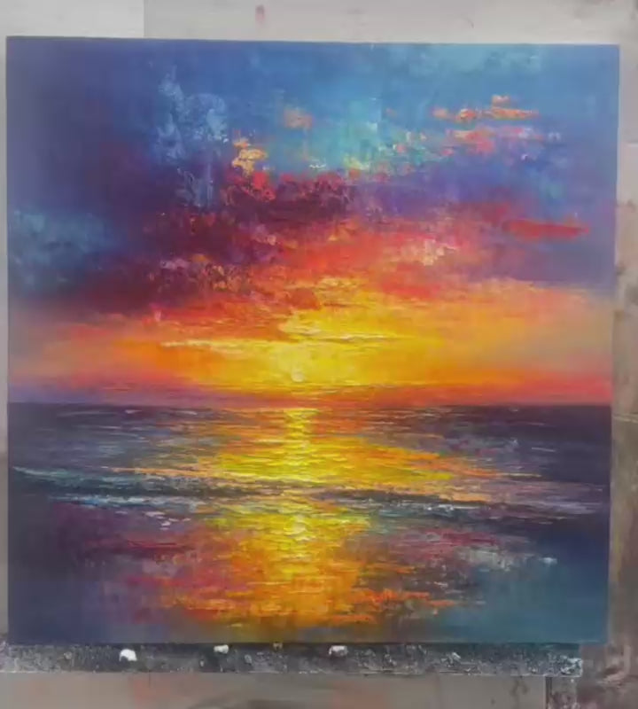 GOLDEN_HOUR_Vibrant_Sunset_Seascape_Oil_Painting