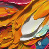Blooming Burst: Original Impasto Floral Oil Painting - Textured Flower Wall Art Decor