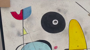COSMIC NOTES: Modern Abstract Geometric Oil Painting