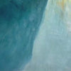 GOLDEN ABYSS: Abstract Teal and Gold Oil Painting
