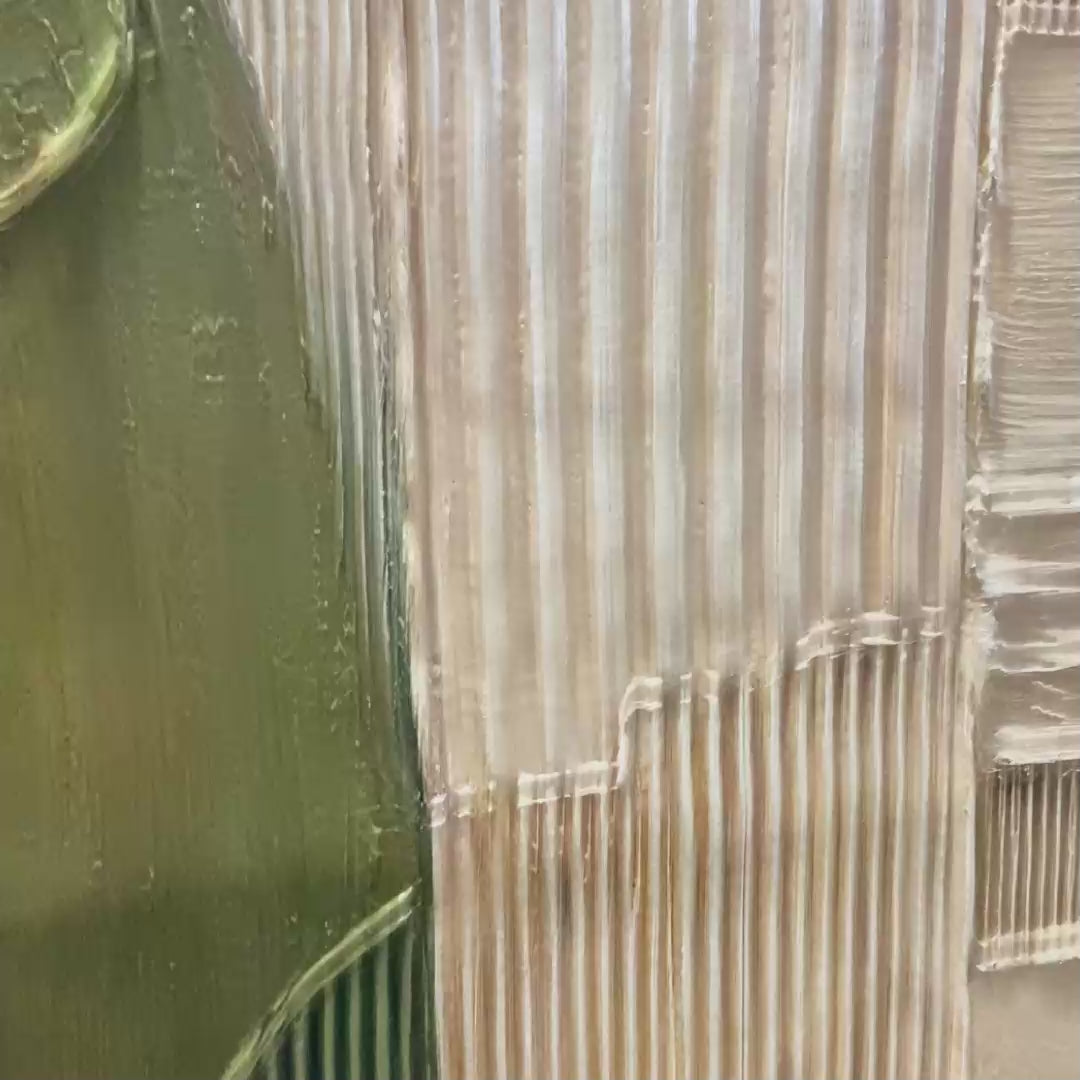 Earthbound Harmony textured abstract impasto oil painting wall art