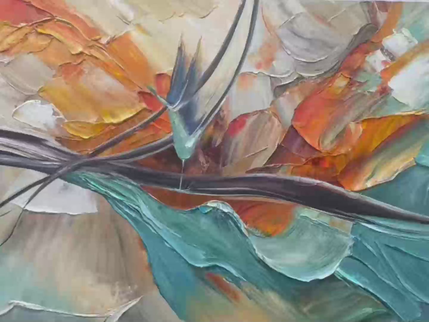 AZURE_FLIGHT_Textured_Abstract_Oil_Painting_with_Birds_in_Flight_1