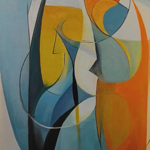 CONVERGENCE: Colorful Modern Abstract Figurative Art