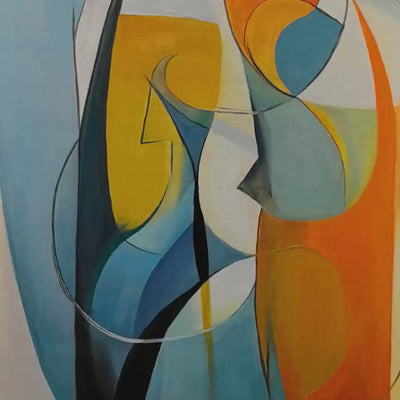 CONVERGENCE: Colorful Modern Abstract Figurative Art