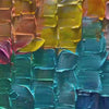 Rainbow Harmony: Original Impasto Abstract Oil Painting - Colorful Textured Wall Art
