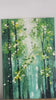 Emerald Grove: Forest Trees Nature Oil Painting Canvas Wall Art Decor