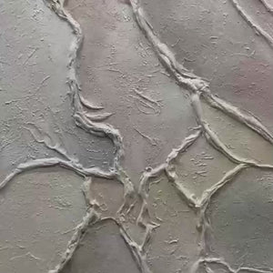 Textured Abstract Painting, Neutral Beige Wall Art, Vertical Canvas, Minimalist Decor