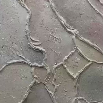 Textured Abstract Painting, Neutral Beige Wall Art, Vertical Canvas, Minimalist Decor