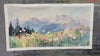 ALPINE SERENITY: Impressionist Mountain Meadow Landscape Painting