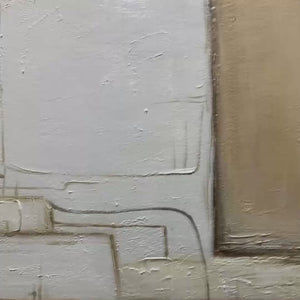 DESERT FLOW Minimalist Abstract Textured Oil Painting