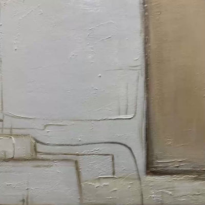 DESERT FLOW Minimalist Abstract Textured Oil Painting