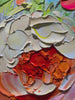 Blooming Rhapsody: Colorful Floral Impasto Oil Painting Canvas Wall Art Decor