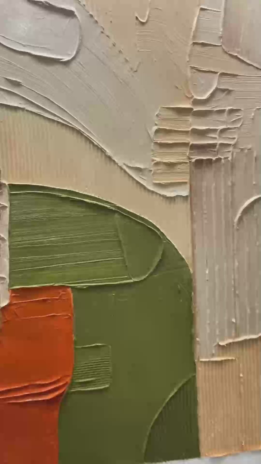 EARTHBOUND HARMONY: Textured Palette Knife Abstract Painting