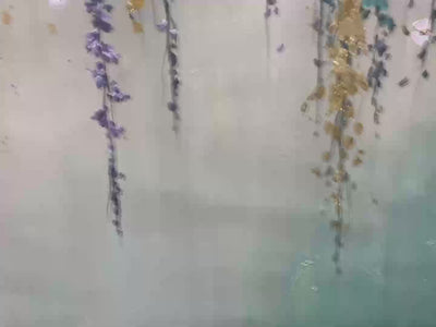 Ready to Ship ｜CASCADE: Panoramic Floral and Butterfly Oil Painting